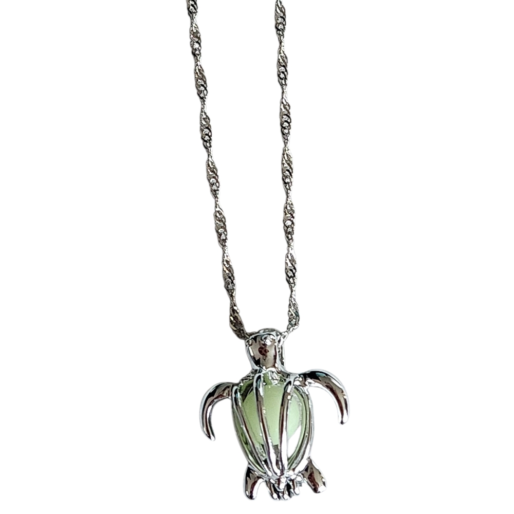 Glow In The Dark Turtle Necklace